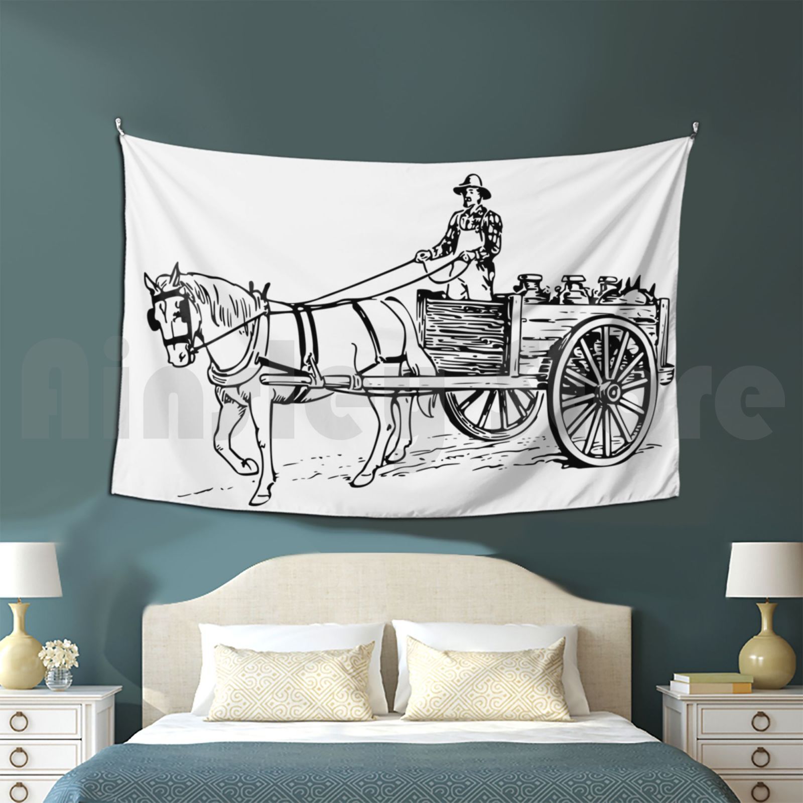The Farm Soldier Tapestry Back - Agriculture Farming Background recension och pris