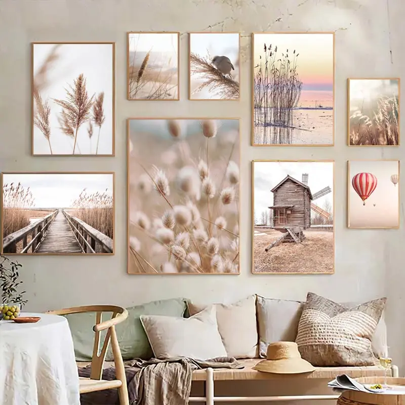 Beige Landscape Wall Art Poste - Orchard Sprayer Tractor recension och pris